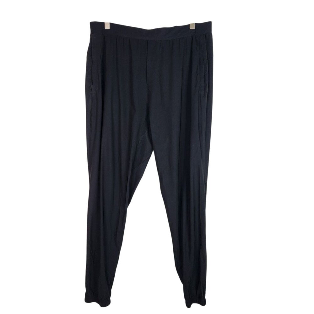LULULEMON Pants Mens XL Black Surge Jogger Zipper Running Pockets Tapered - Picture 2 of 13
